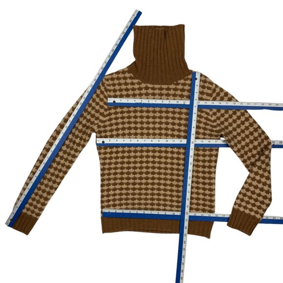 Loro Piana Mens Turtleneck Sweater It 48 US M Tan Cream Cashmere - Picture 6 of 13